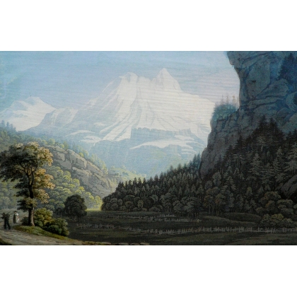 "Mont-Blanc" engraving by Moinat SA – Antiques and decorative items – Engravings, lithographs