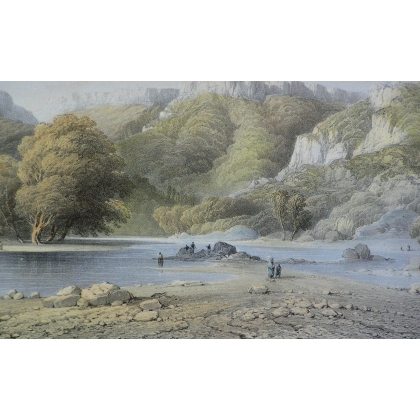 Engraving "The River Katcha" by BOSSOLI, on Moinat SA – Antiques and decorative items – Engravings, lithographs