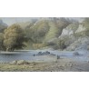 Engraving "The River Katcha" by BOSSOLI, on Moinat SA – Antiques and decorative items – Engravings, lithographs