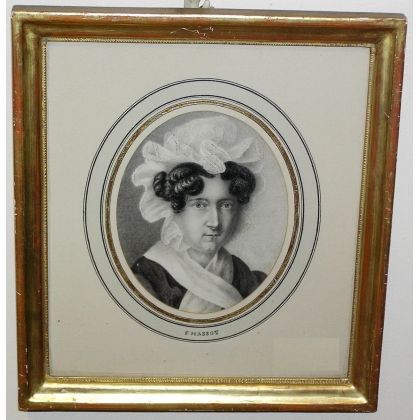 Gravure \"Portrait de Femme\"