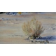 Huile sur toile maroufflée "Smoke Tree