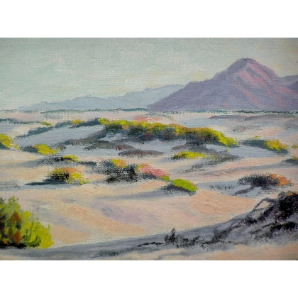 Paintings | Oil on panel, ‘Desert’, by H.L. Moinat SA  – Antiques and home décor