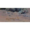 Paintings | Oil on panel, ‘Desert’, signed H.L. Moinat SA  – Antiques and home décor