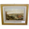 Gravure "Genève- vue prise des Moulin  sur Moinat SA  - Antiquités décoration -  Gravures, Lithos