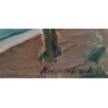 Paintings | Oil on panel, ‘View of Paris’, signed Moinat SA  – Antiques and home décor