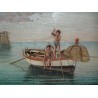 Paintings | Oil on wood, ‘Seascape’, signed V Moinat SA  – Antiques and home décor