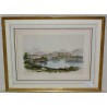 Gravure "Genève" de Dandiran  sur Moinat SA  - Antiquités décoration -  Gravures, Lithos