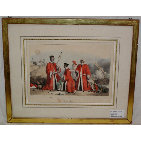 Engraving ‘Parquet Royal’ by RAFFET on Moinat SA – Antiques and decorative items – Engravings, lithographs