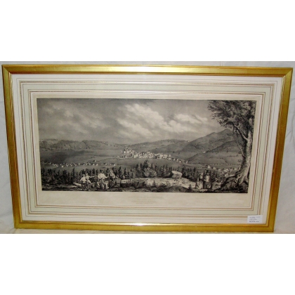 Gravure "Sainte-Croix", noir/blanc  sur Moinat SA  - Antiquités décoration -  Gravures, Lithos