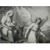Dessin aquarellé \"The flight into Egypt\"