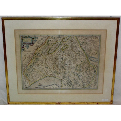 Map entitled "Das Wiflispur Gergov" by  at Moinat SA  – Antiques and decorative items –  Engravings, lithographs