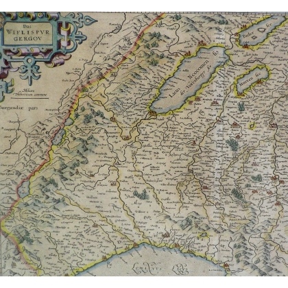 Karte „Das Wiflispur Gergov“ von  bei Moinat SA  – Antiquitäten und Dekoration –  Stiche, Lithografien