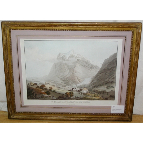 Engraving: ‘Glacier Supérieur de’ by Moinat SA – Antiques and decorative items – Engravings, lithographs