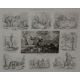 Paire de gravures Das Bärengeschlecht 