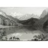 Gravure "Lake of Lungern" de BARTLETT  sur Moinat SA  - Antiquités décoration -  Gravures, Lithos