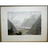 Engraving ‘General View of the Klonthal’ by Moinat SA – Antiques and decorative items – Engravings, lithographs