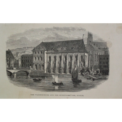 Gravure "The Wasserkirche and the