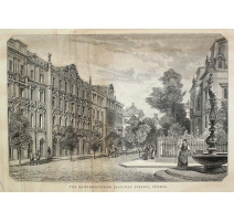 Gravure "The Banhofstrasse, Zürich" de