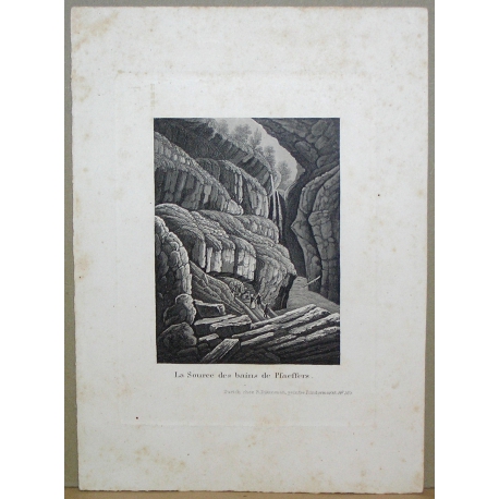 Gravure "La source des bains de  sur Moinat SA  - Antiquités décoration -  Gravures, Lithos
