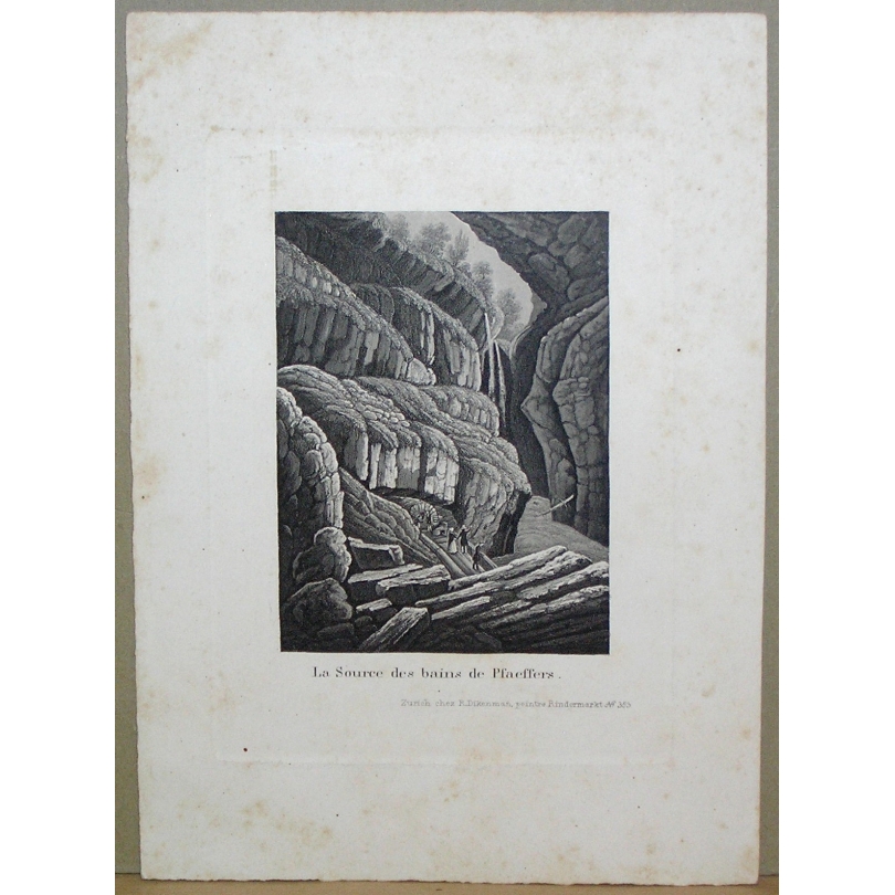 Gravure "La source des bains de