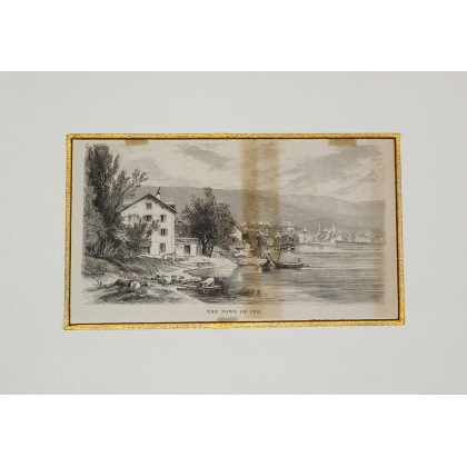 Gravure "The town of Zug"  sur Moinat SA  - Antiquités décoration -  Gravures, Lithos