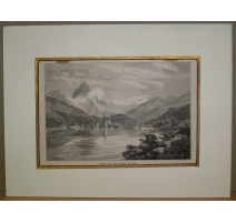 Gravure "Arth on the lake of Zug"