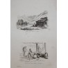 Gravure "Costumes de Glarus"  sur Moinat SA  - Antiquités décoration -  Gravures, Lithos