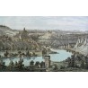 Gravure "Fribourg" de LELIEVRE  sur Moinat SA  - Antiquités décoration -  Gravures, Lithos
