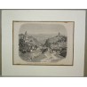 Gravure "The valley of the Gotteron and  sur Moinat SA  - Antiquités décoration -  Gravures, Lithos