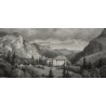 Gravure "Château de Sales"  sur Moinat SA  - Antiquités décoration -  Gravures, Lithos