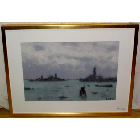 Gouache "Venise-lagune", signé Marcel  sur Moinat SA  - Antiquités décoration -  Gouaches, Aquarelles, Pastels