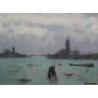 Gouache "Venise-lagune", signé Marcel  sur Moinat SA  - Antiquités décoration -  Gouaches, Aquarelles, Pastels