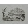 Gravure "Fribourg"  sur Moinat SA  - Antiquités décoration -  Gravures, Lithos