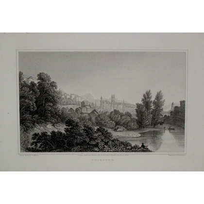 Radierung „Fribourg“ von COCKBURN bei Moinat SA – Antiquitäten und Dekorationsgegenstände – Radierungen, Lithografien