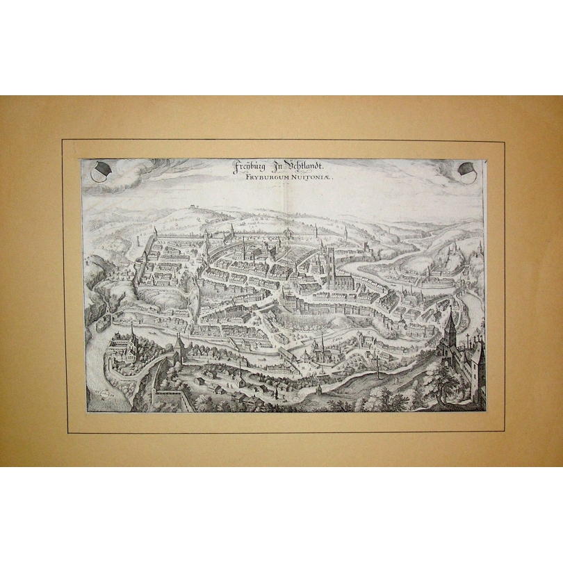 Gravure "Plan de Fribourg"