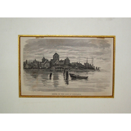 Gravure "Arbon on the Lake of Constance"