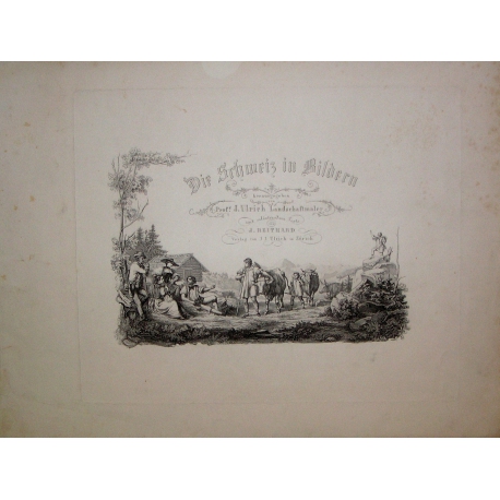 Engraving: Cover of the book "Die" by Moinat SA – Antiques and decorative items – Engravings, lithographs
