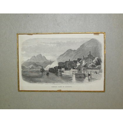 Gravure "Gersau, Lake of Lucerne"