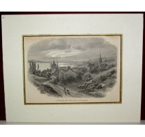 Gravure "Sempach and the lake of