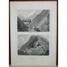 Gravure "Schwarenbach et Klimsen horn"  sur Moinat SA  - Antiquités décoration -  Gravures, Lithos