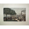 Gravure \"Departure of steamer\"