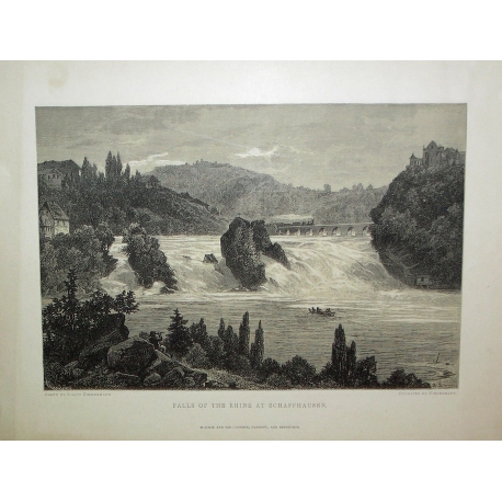 Gravure \"Falls of the Rhine\"