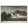 Gravure "La chute du Rhin près de  sur Moinat SA  - Antiquités décoration -  Gravures, Lithos