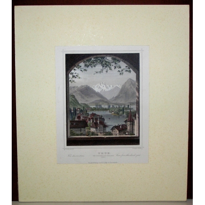 Engraving ‘Thun’ by ROHBOCK on Moinat SA – Antiques and decorative items – Engravings, lithographs