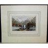 Gravure "Interlaken"  sur Moinat SA  - Antiquités décoration -  Gravures, Lithos