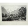 Gravure "Villa Ober in Interlaken" de  sur Moinat SA  - Antiquités décoration -  Gravures, Lithos