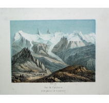 Gravure coloriée "Vue du Faulhorn" de