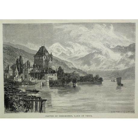 Gravure \"Castle of Oberhofen\"