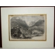 Gravure "Meyringen, chief town of the
