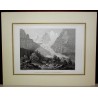 Gravure \"Glacier inférieur du Grindelwald\"